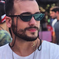 Fashion black Metal Glasses Chain Men Chain For Glasses Lanyard Hold Straps Women  Sunglasses Accessories