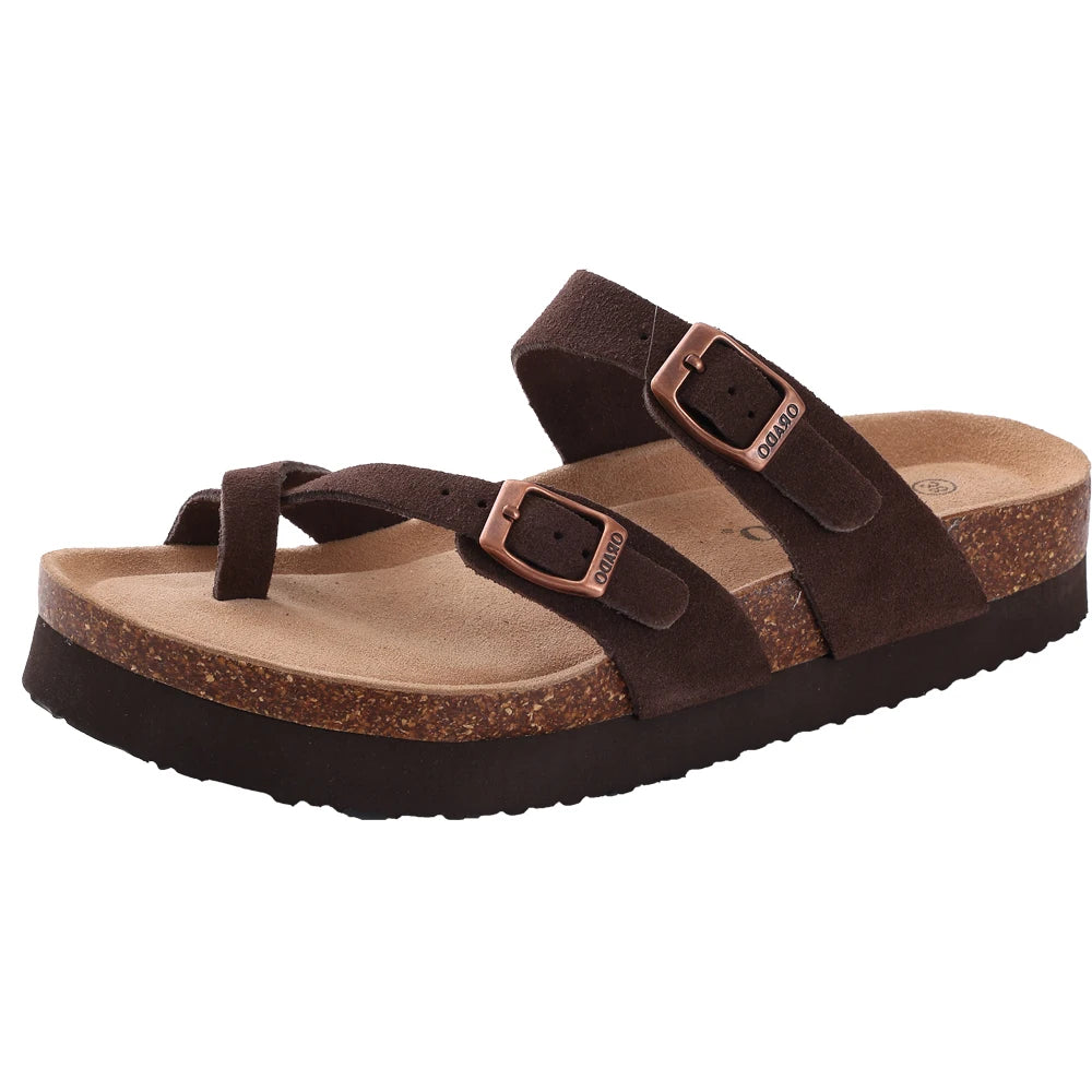 en Clogs Cork Insole Sandals With Arch Support Outdoor Beach Slides Home Shoes
