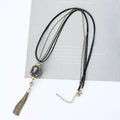 Popular accessories for women, alloy tassels for retro simple necklaces, long sweater chains