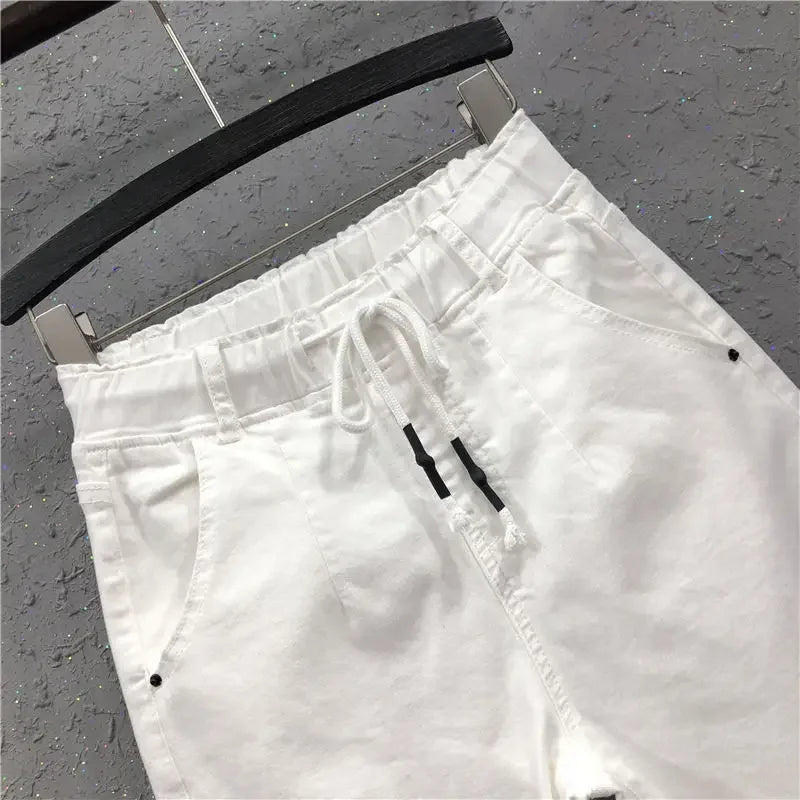 Woman Jeans Pants Fall  White Jeans Women's Loose Casual Casual Harlan Pantalones Vaqueros Mujer