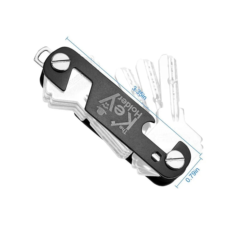 Men Fashion Keychain Holder for Car Keys Wallet Smart Key Organizers Multi-function Portable Car Key Holder Key Bag