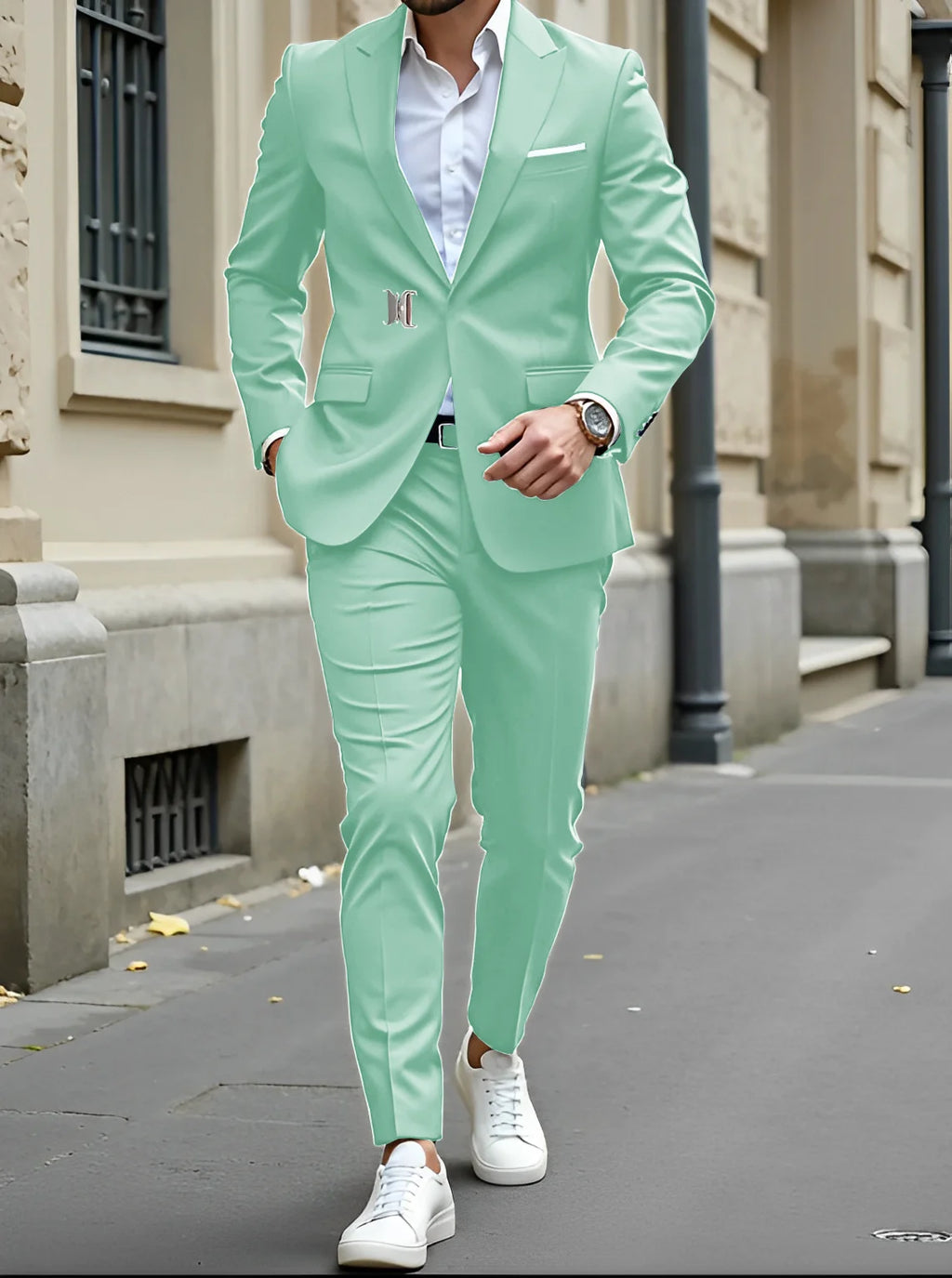 Men's 2-piece suits Formal jackets and pants Wedding groom tuxedos Unique design Blazers Business work clothes