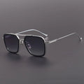 FLIGHT 006 Style Double Beam Titanium Square Frame Sunglasses - DITA-Style Luxury UV400 Protection Sunglasses Men Women Shades
