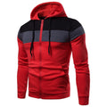 Men's Hoodie Black White Army Green Red Hooded Color Block Fleece Cool Casual Winter Clothing Apparel Hoodies Sweatshirts