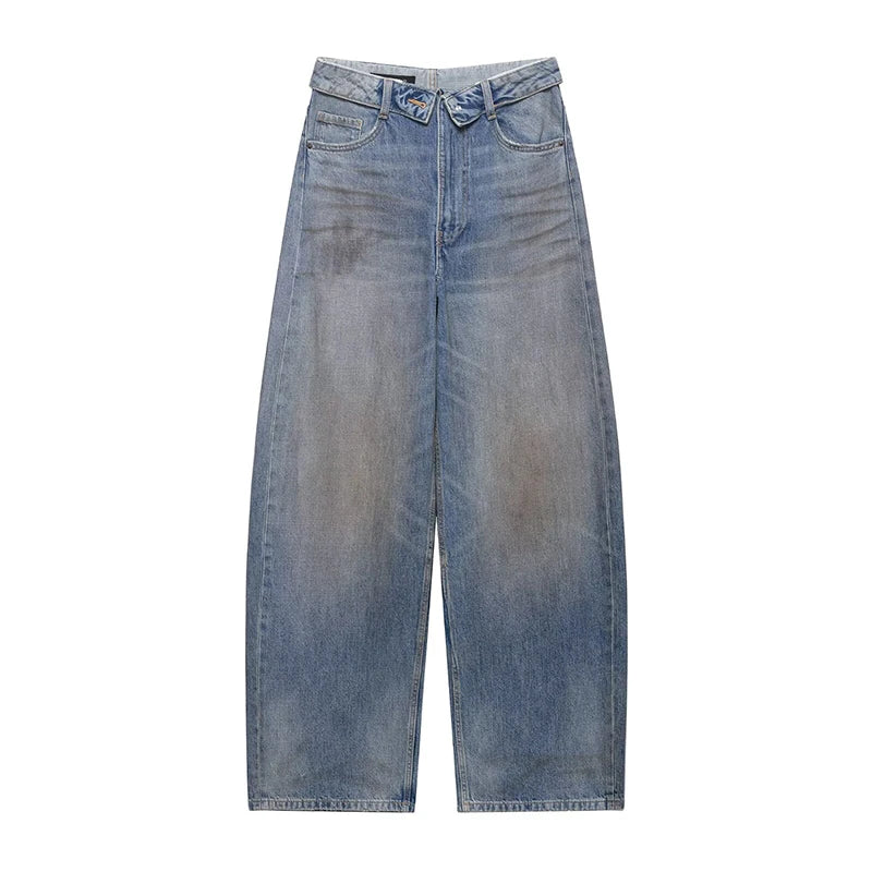 Women's New Jeans Spring 2026 Fashion Slim Elegant Women's Unique Hole Jeans Chic Spring Travel Street Youth High Waist Pants