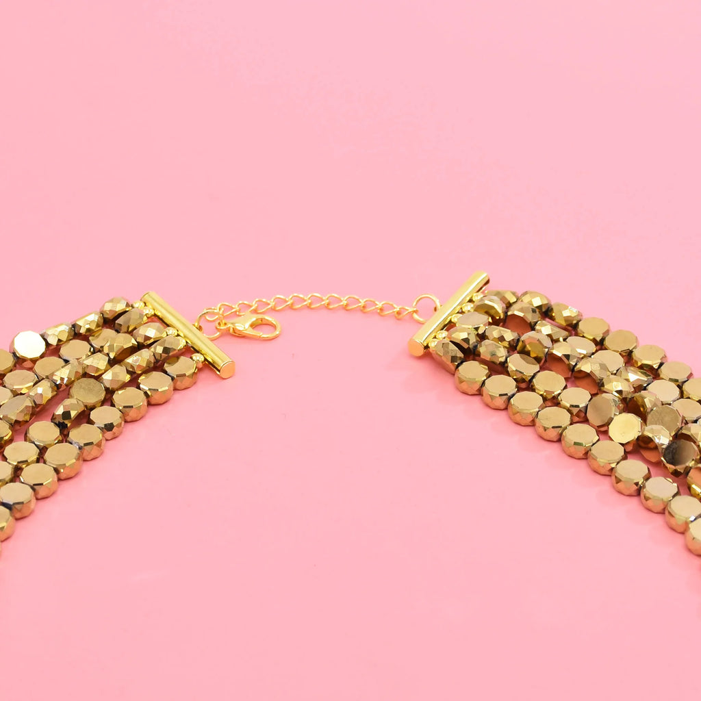 European trend fashion Gold Plated multi-layer chain necklace women accessories