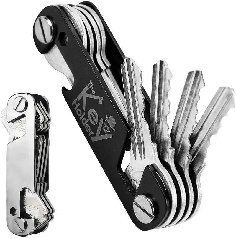 Men Fashion Keychain Holder for Car Keys Wallet Smart Key Organizers Multi-function Portable Car Key Holder Key Bag