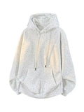 Men's casual  long  sleeved  hoodie  fashionable  hooded  solid  color   machine washable   suitable for outdoor outings