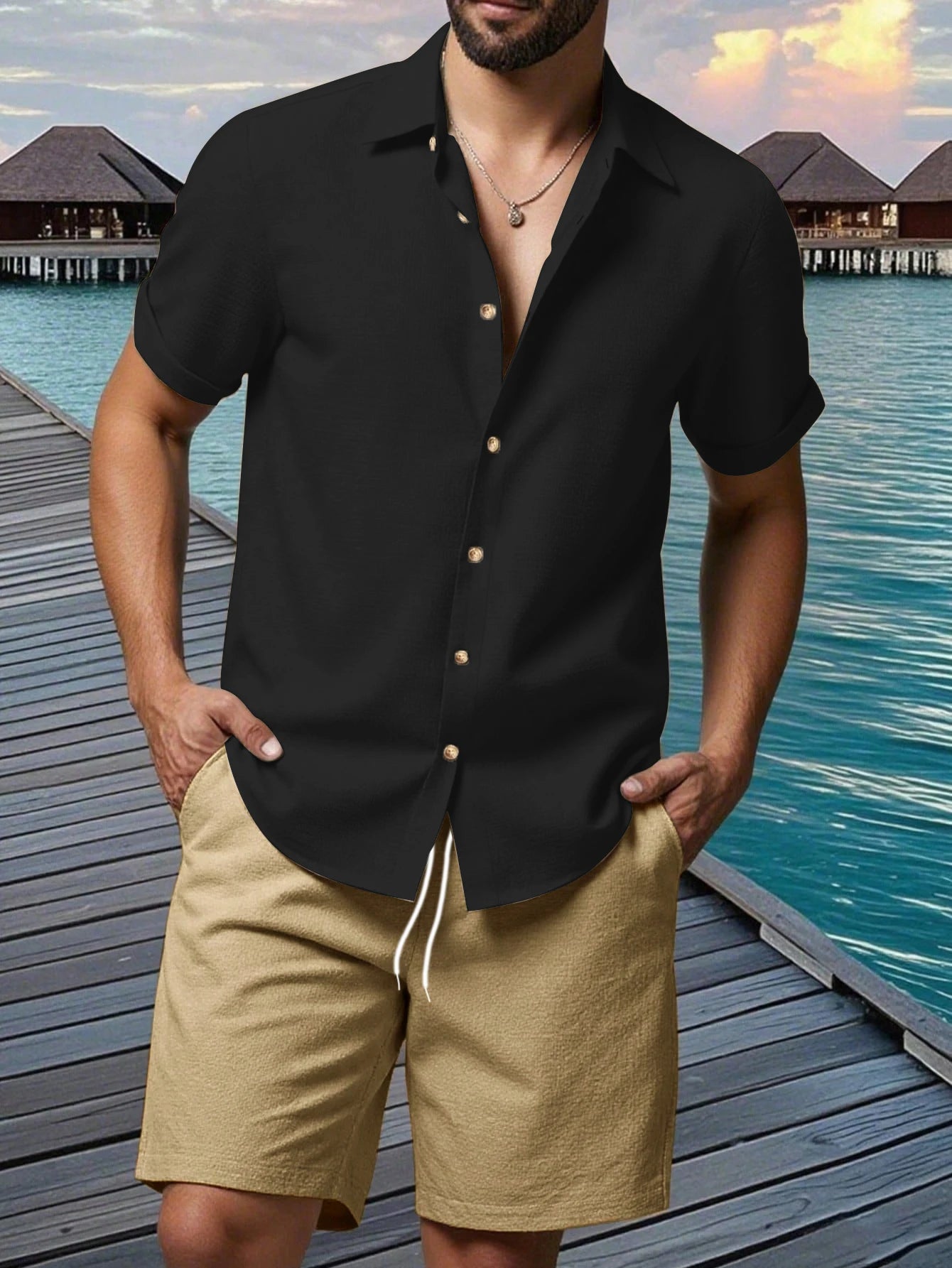 Men's Casual Suit: Soft, comfortable, and stylishly solid-colored. Featuring Italian-inspired design for a premium look and feel