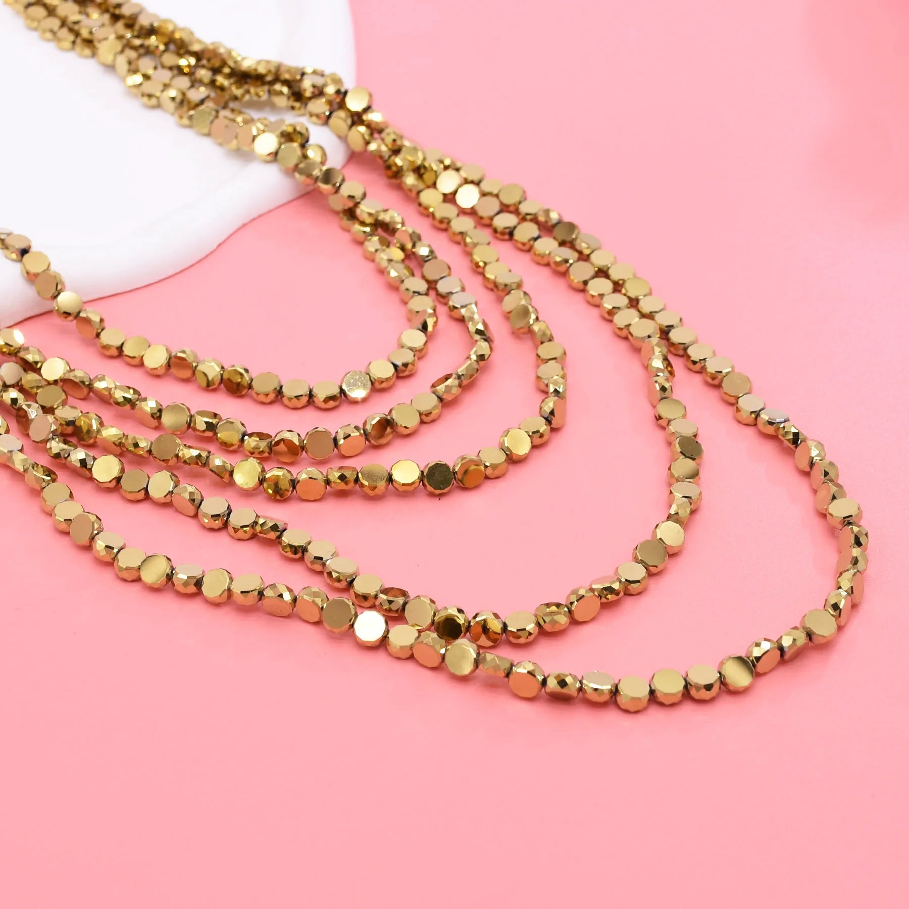European trend fashion Gold Plated multi-layer chain necklace women accessories