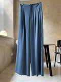 HanOrange Women High Waist Pants 2026 Spring Wide Leg Trousers Loose Sagging Mopping Floor Pants Female Vintage Clothing