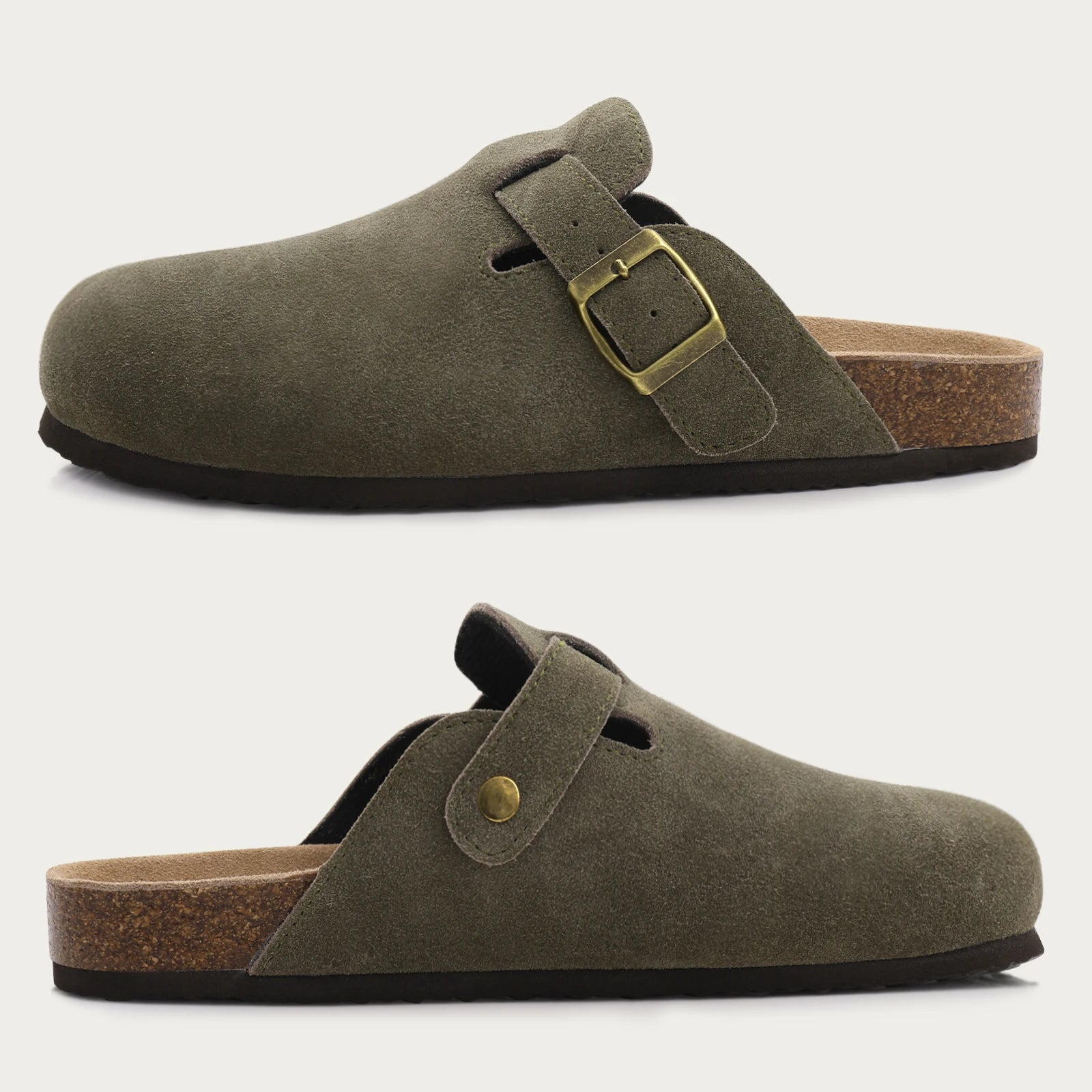 en Clogs Cork Insole Sandals With Arch Support Outdoor Beach Slides Home Shoes