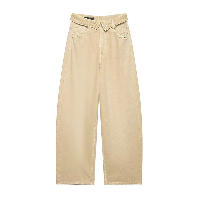Women's New Jeans Spring 2026 Fashion Slim Elegant Women's Unique Hole Jeans Chic Spring Travel Street Youth High Waist Pants