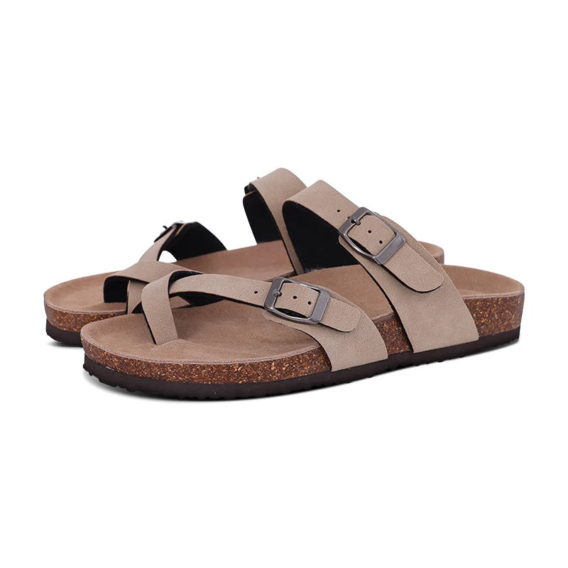 en Clogs Cork Insole Sandals With Arch Support Outdoor Beach Slides Home Shoes