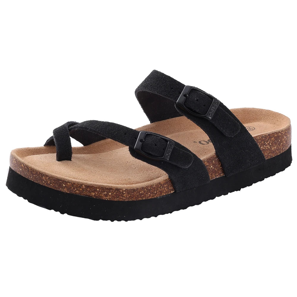 en Clogs Cork Insole Sandals With Arch Support Outdoor Beach Slides Home Shoes