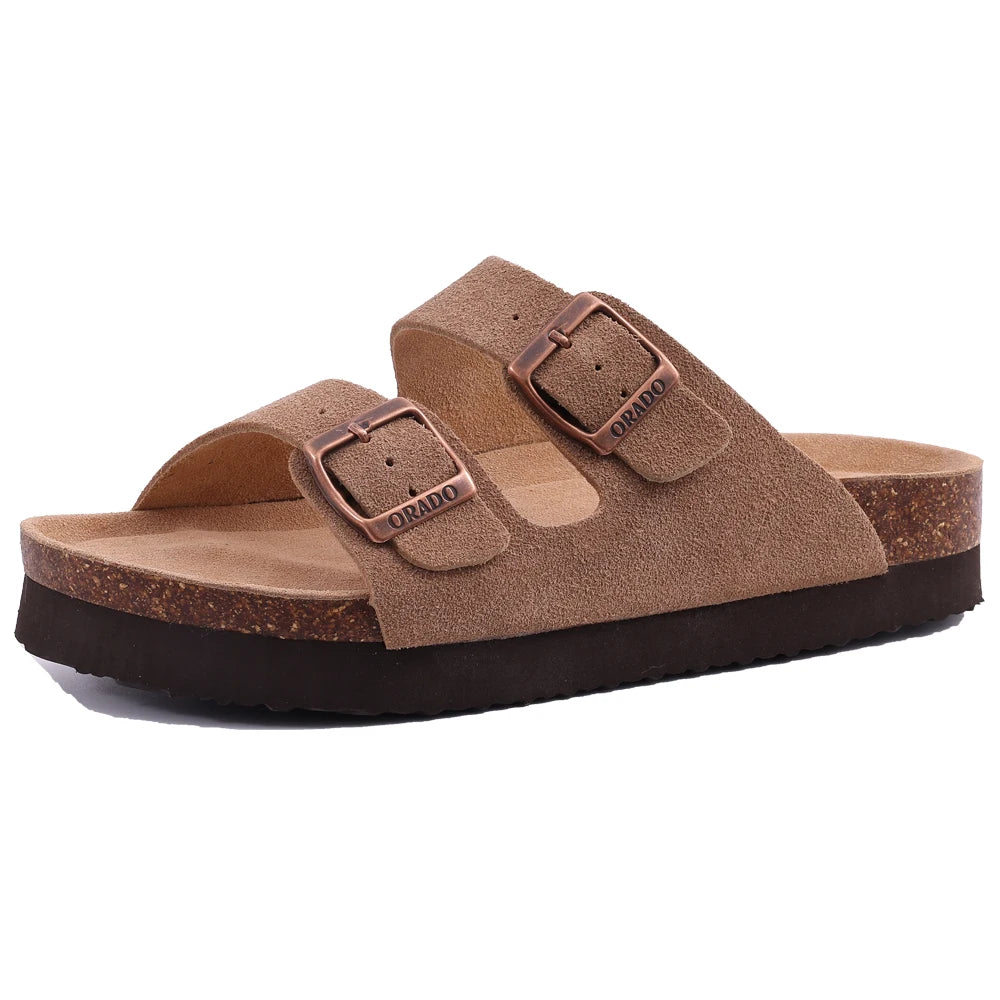 en Clogs Cork Insole Sandals With Arch Support Outdoor Beach Slides Home Shoes