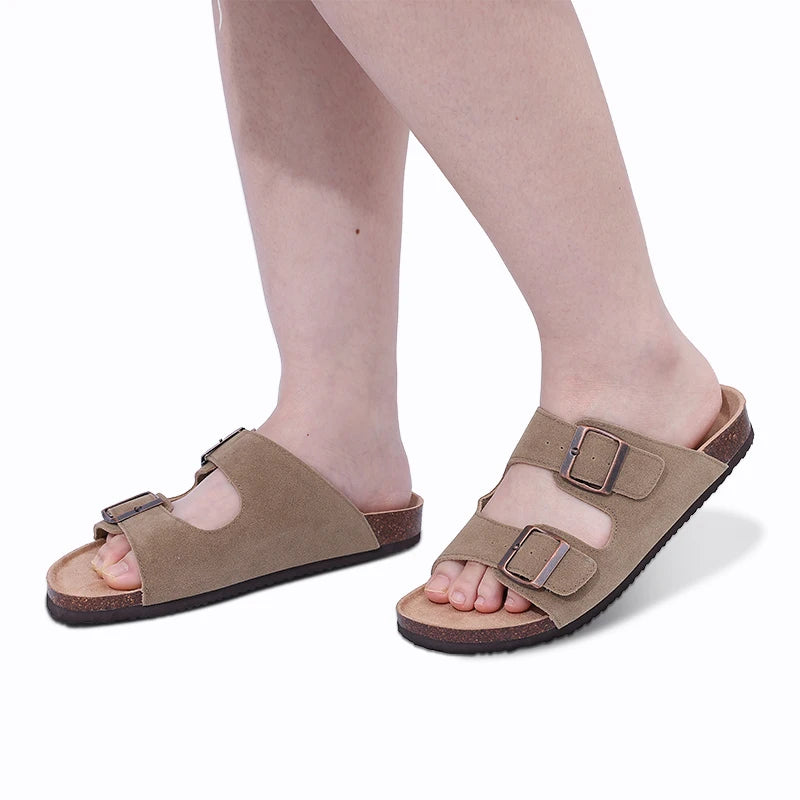 en Clogs Cork Insole Sandals With Arch Support Outdoor Beach Slides Home Shoes