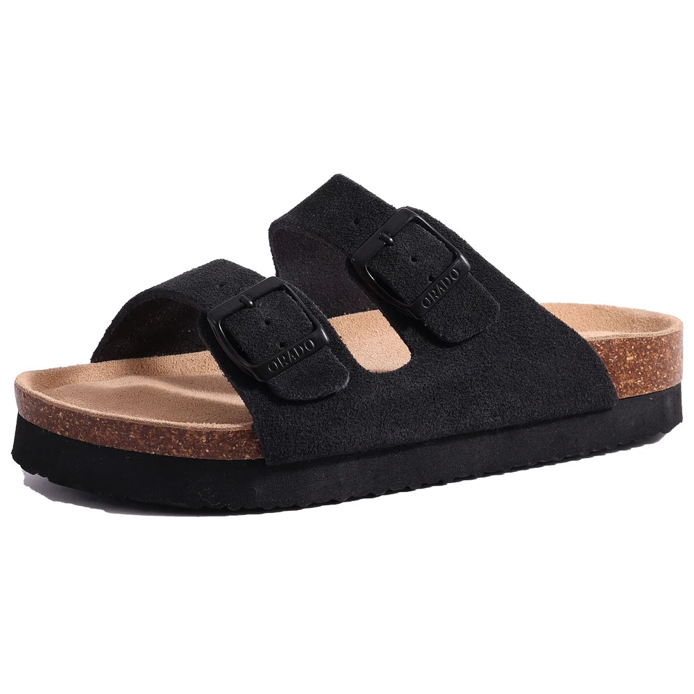 en Clogs Cork Insole Sandals With Arch Support Outdoor Beach Slides Home Shoes