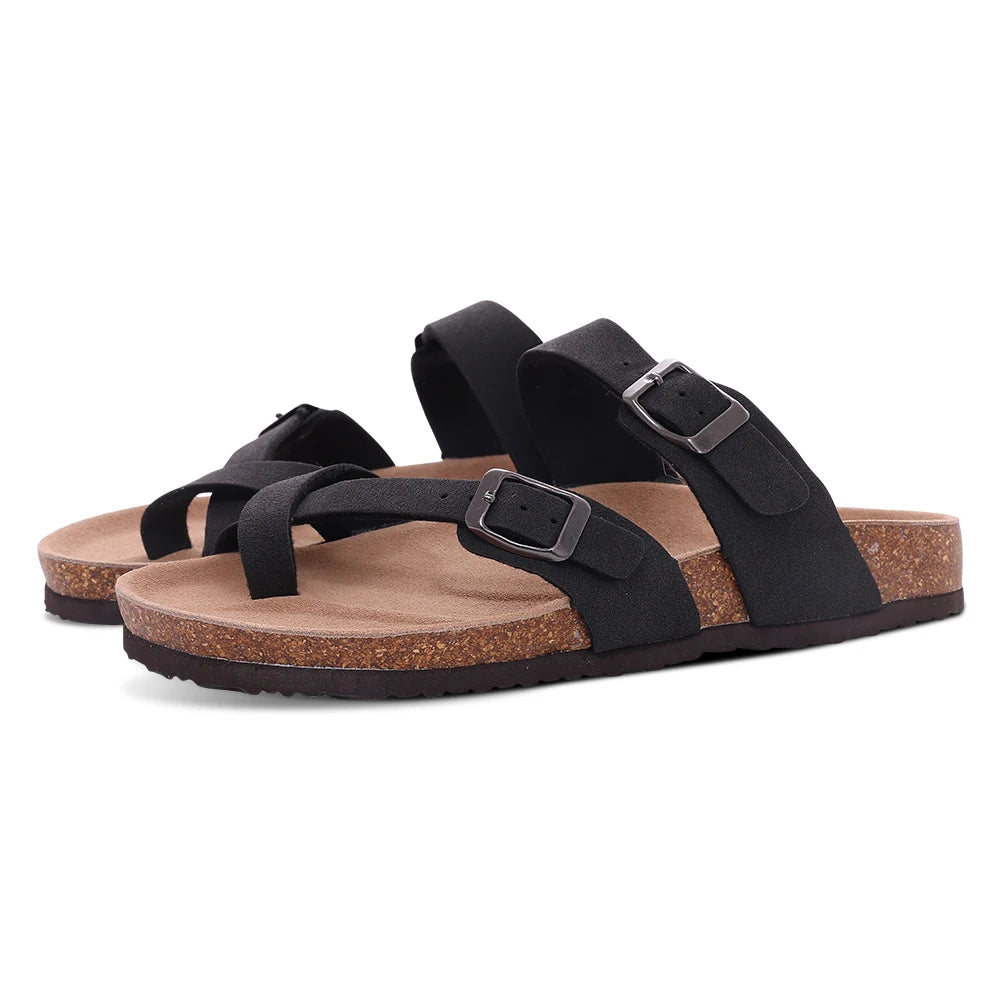 en Clogs Cork Insole Sandals With Arch Support Outdoor Beach Slides Home Shoes